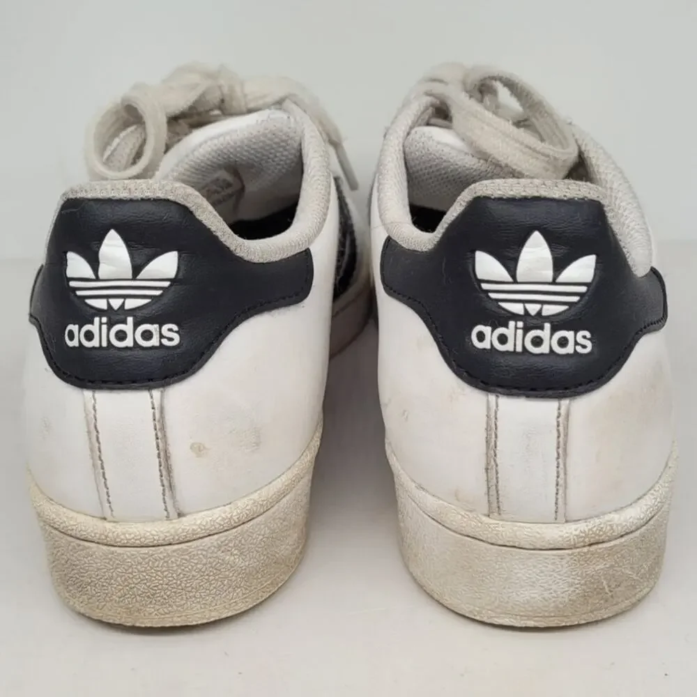 Adidas‎ Superstar White Black Striped C77154 Low Top Sneaker Mens Shoe Size 5.5